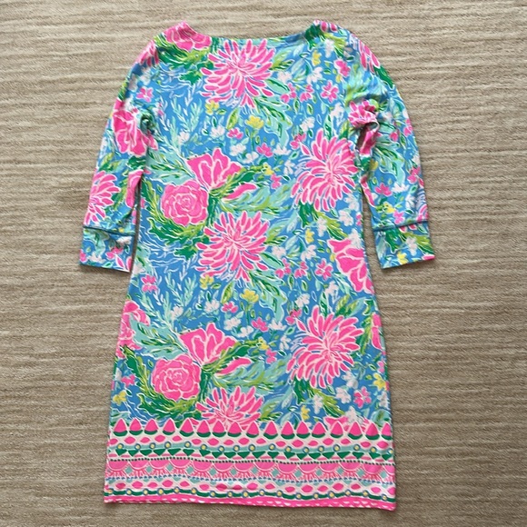 Lilly Pulitzer UPF 50+ Sophie Dress Zanizbar Blue Bunny Business Size Medium - Picture 5 of 16